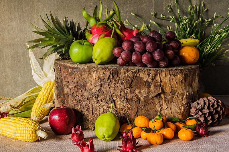 Autumn Harvest, fruit, autumn, harvest, food, vegetables, HD wallpaper