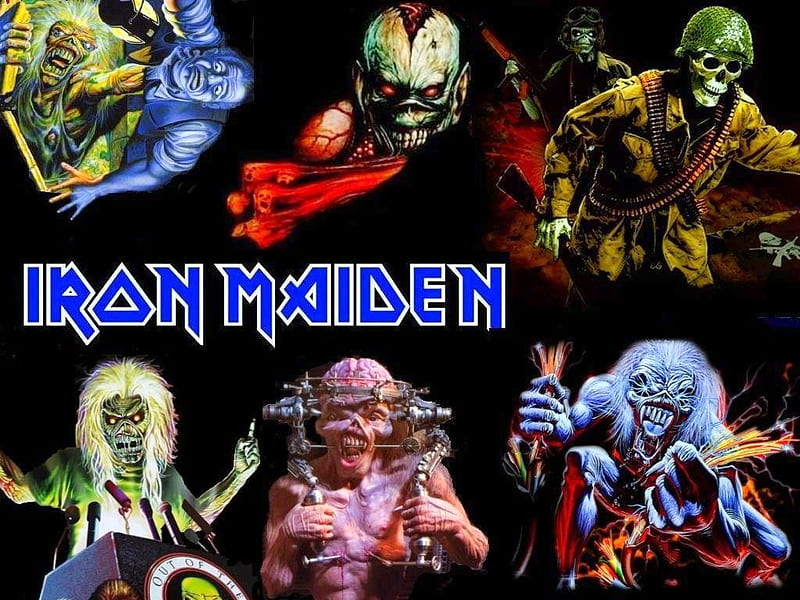 Iron Maiden, metal, logo, music, heavy, iron, eddie, maiden, HD ...