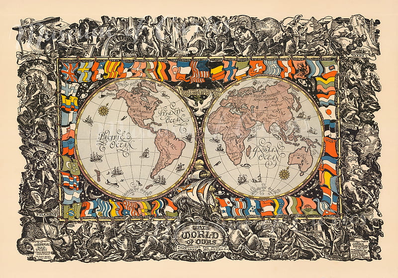 World Map 1920, World Map Dual Monitor, HD wallpaper