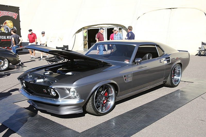 Goodguys Top 12 Awards at the Southwest Nationals, Classic, Ford, Gray, Muscle, HD wallpaper