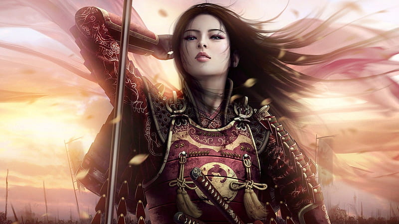 Dfew4, female, warrior, fantasy, d, HD wallpaper | Peakpx