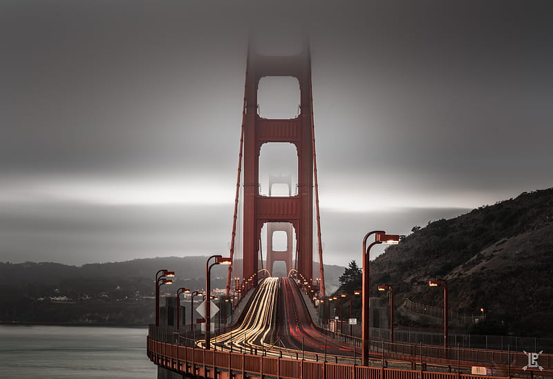 Golden Gate Bridge Long Exposure , golden-gate-bridge, bridge, san-francisco, world, road, HD wallpaper