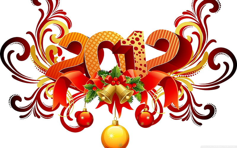 2012 new years day-Happy New Year 2012, HD wallpaper
