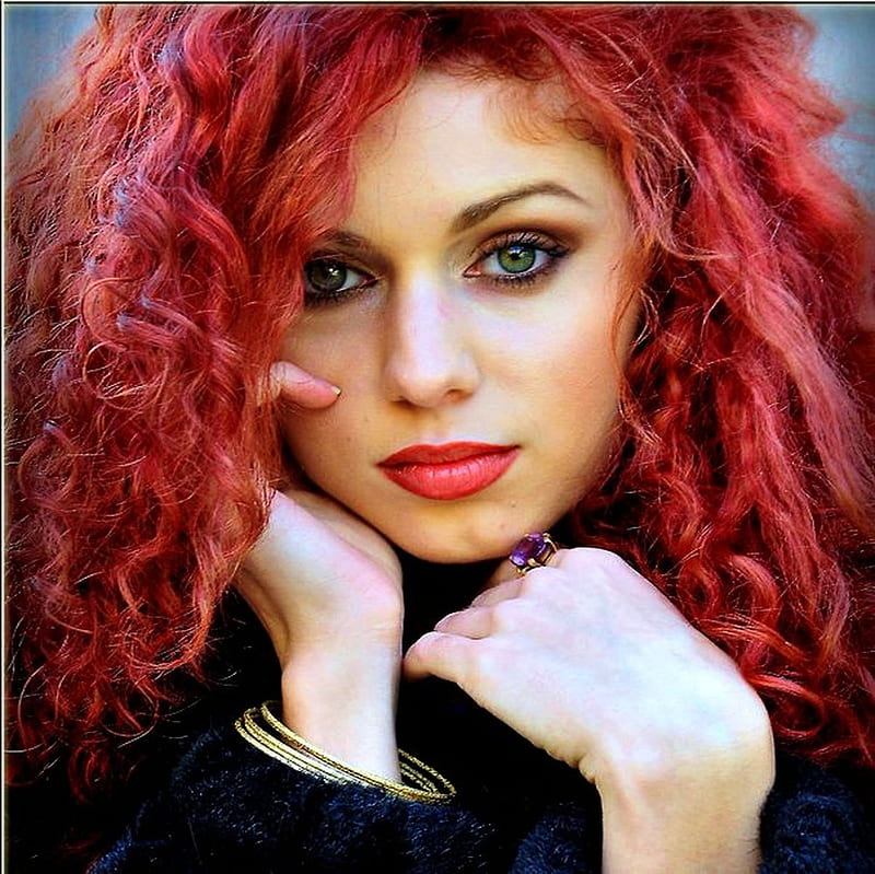 HD model--with--red-hair-and-green-eyes wallpapers | Peakpx