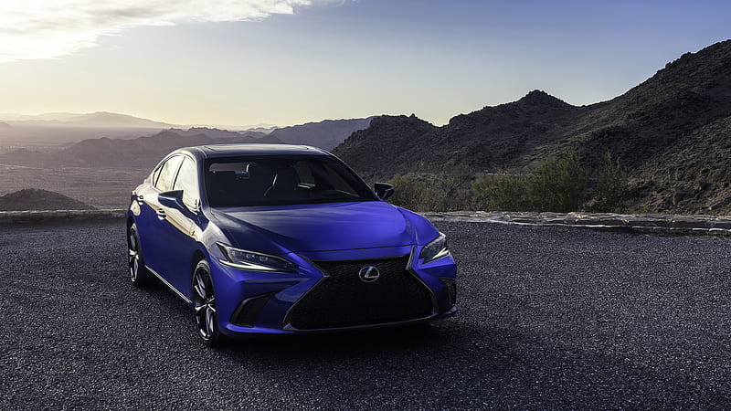 Lexus, Lexus ES, Blue Car, Car, Lexus ES F Sport, Luxury Car, HD wallpaper