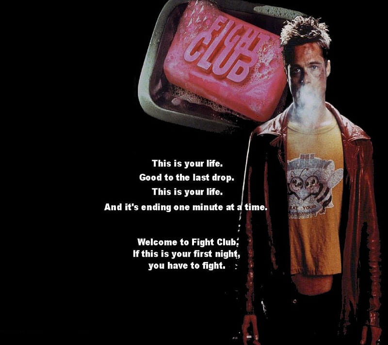 Fight Club, actor, brad, club, fight, movie, quotes, HD wallpaper | Peakpx