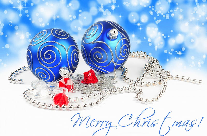 ✰X-mas White & Blue✰, ornaments, holidays, bonito, xmas and new year, diamond, greetings, still life, sparkle, graphy, bokeh, decorations, blue, lovely, christmas, colors, creative pre-made, cute, cool, balls, snowflakes, winter holidays, beads, white, celebrations, HD wallpaper