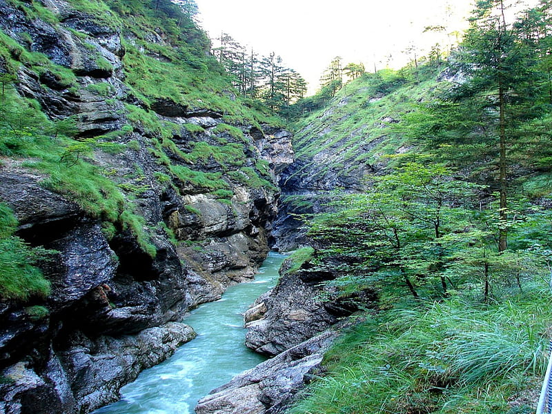 Tiroler Schlucht, Canyon, Earth, Austria, Nature, Tirol, HD wallpaper