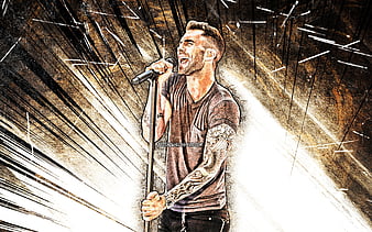 adam levine collage wallpaper