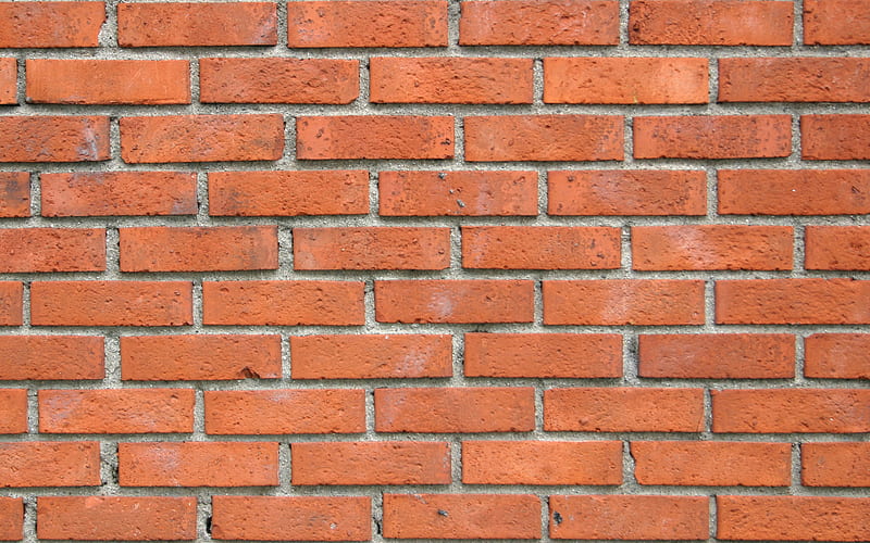 orange brickwork texture, orange brick texture, brick background, stone texture, brickwork texture, brick texture, bricks, HD wallpaper