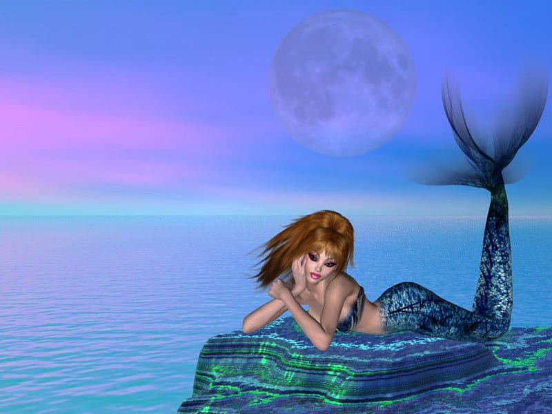 Mermaid Dreams, mermaids, fantasy, HD wallpaper