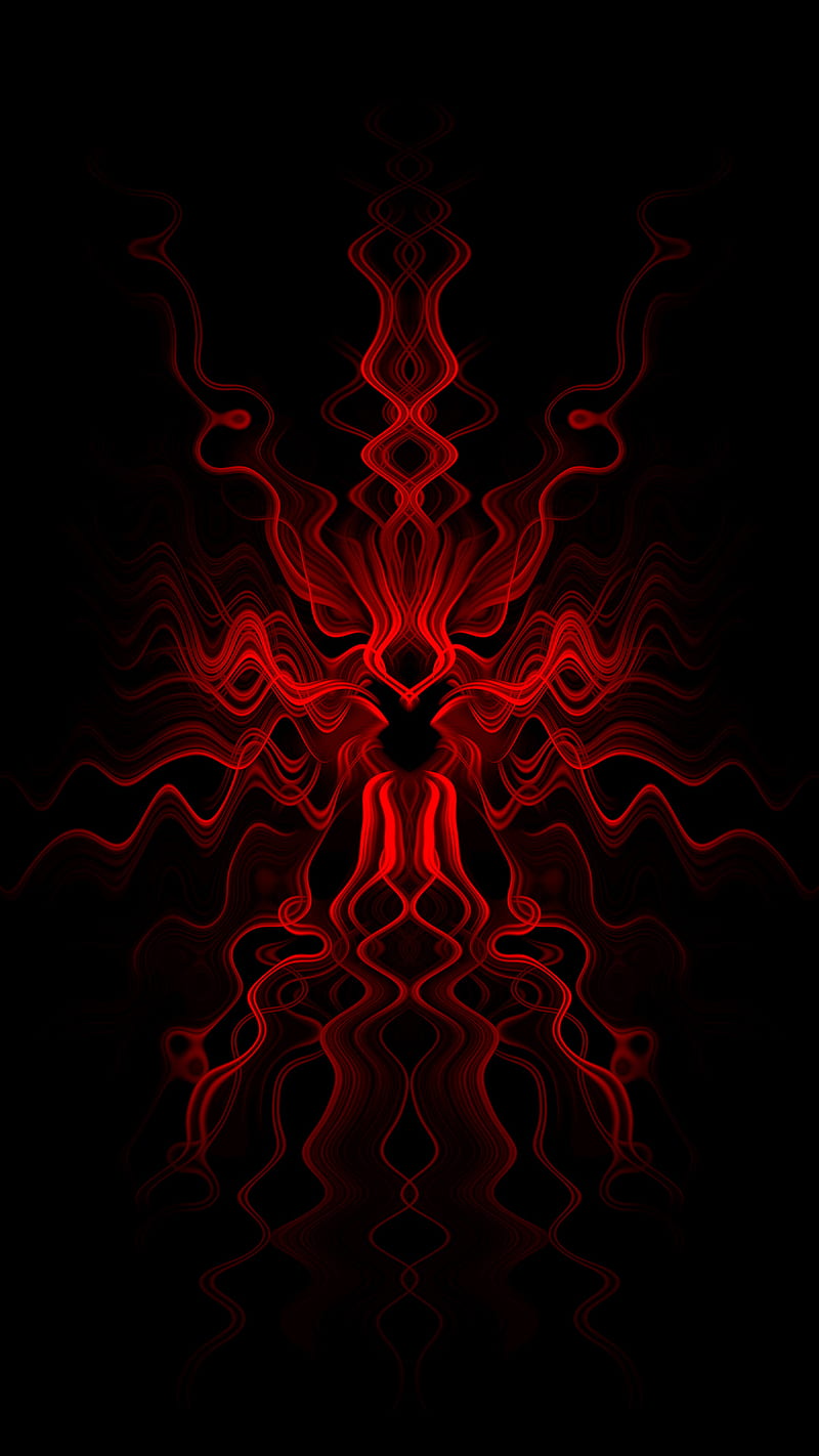 Abstract - Ultra Red, abstract, galaxy, red, HD phone wallpaper