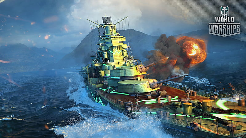 World of Warships - Cruiser ARP Takao Firing, Ship, Military, ARP, Warships, Takao, World, Cruiser, Videogame, Firing, HD wallpaper