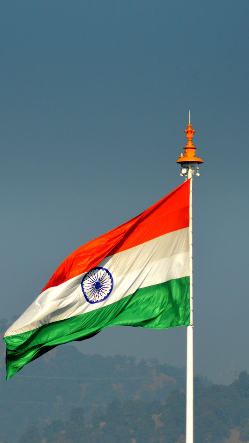 Indian Flag With Pole, indian flag, HD phone wallpaper | Peakpx