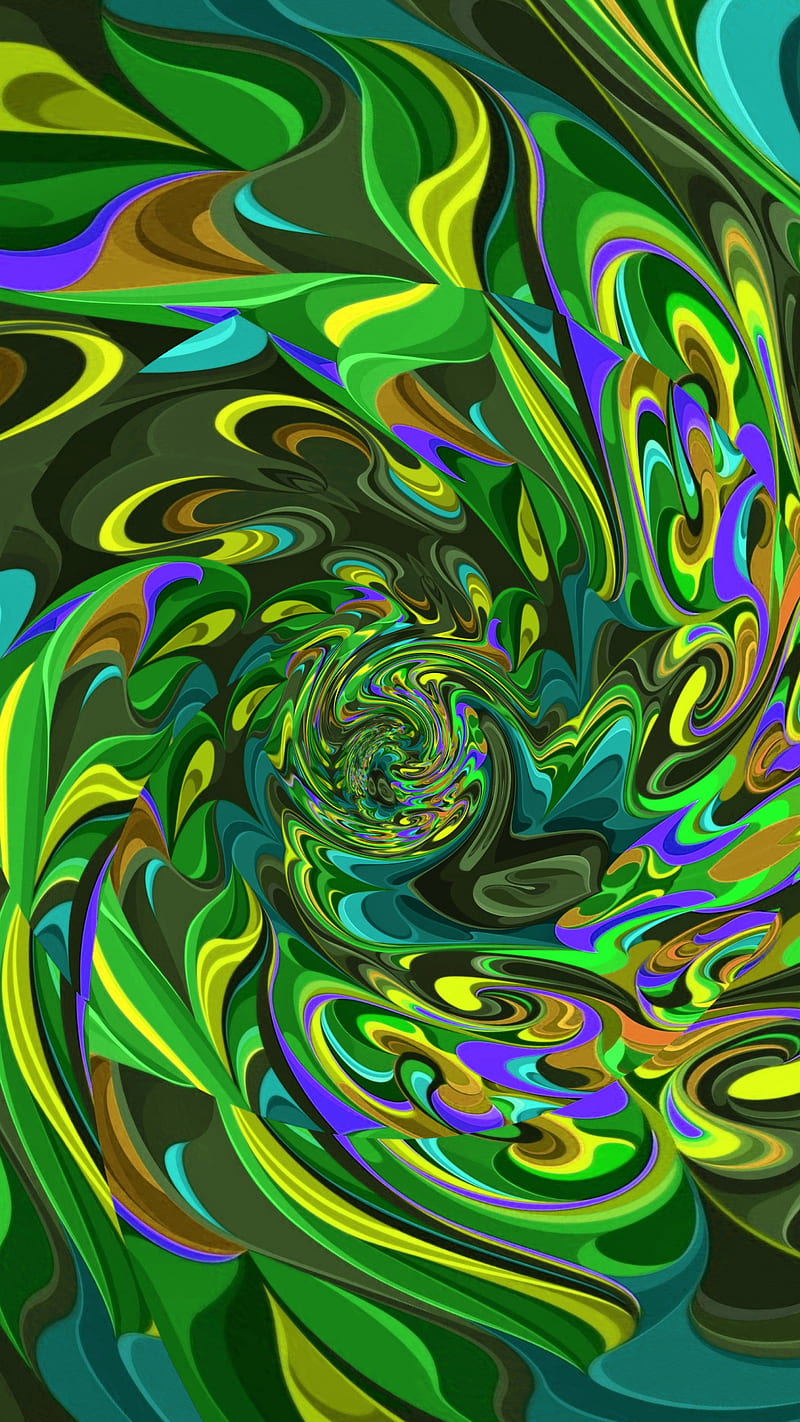 Greenish trippy swirl, 420, abstract, colorful, green, pattern, HD phone  wallpaper | Peakpx
