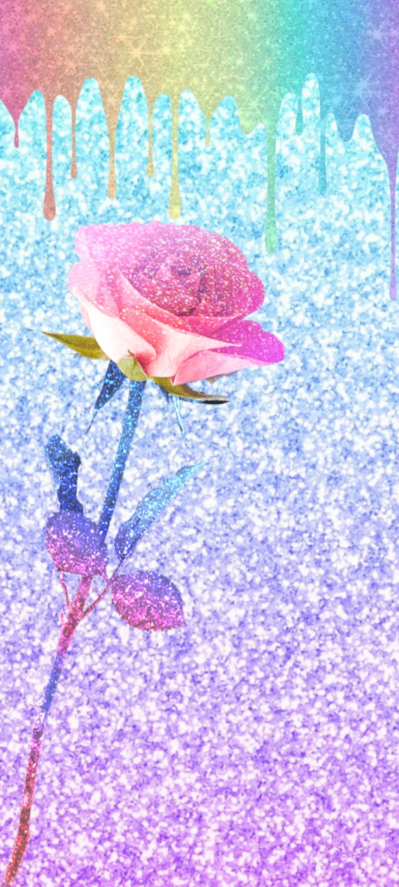 Rosa, azul, brillo, rosa, arco iris, Fondo de pantalla de teléfono HD |  Peakpx