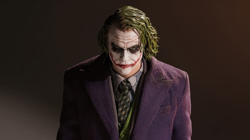 Joker Heath Ledger 2023, joker, heath-ledger, superheroes, artwork, digital-art, artist, HD wallpaper