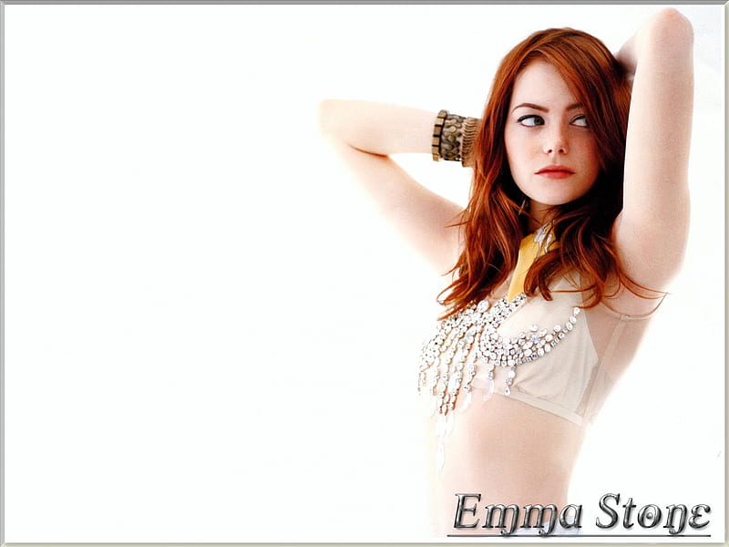 Emma Stone, pretty, redhead, ginger, red head, bonito, femle, woman, women, actress, beauty, gorgeous, red hair, sexy, cute, girl, white, HD wallpaper
