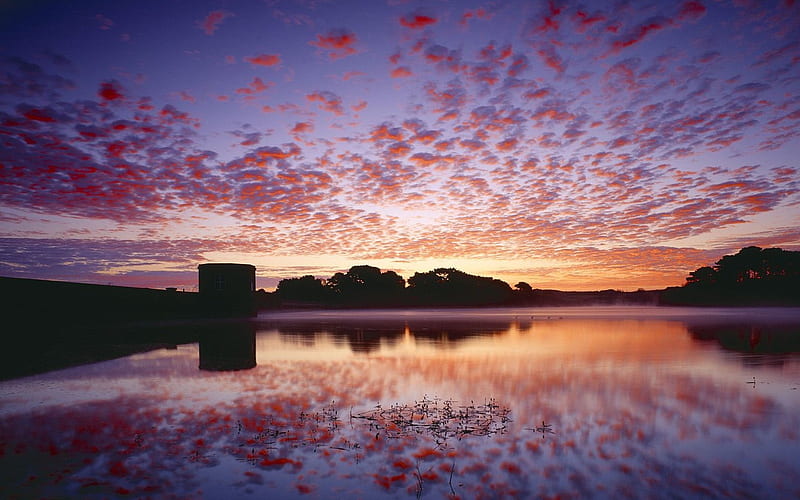 United Kingdom Guernsey- Dawn dawn, HD wallpaper