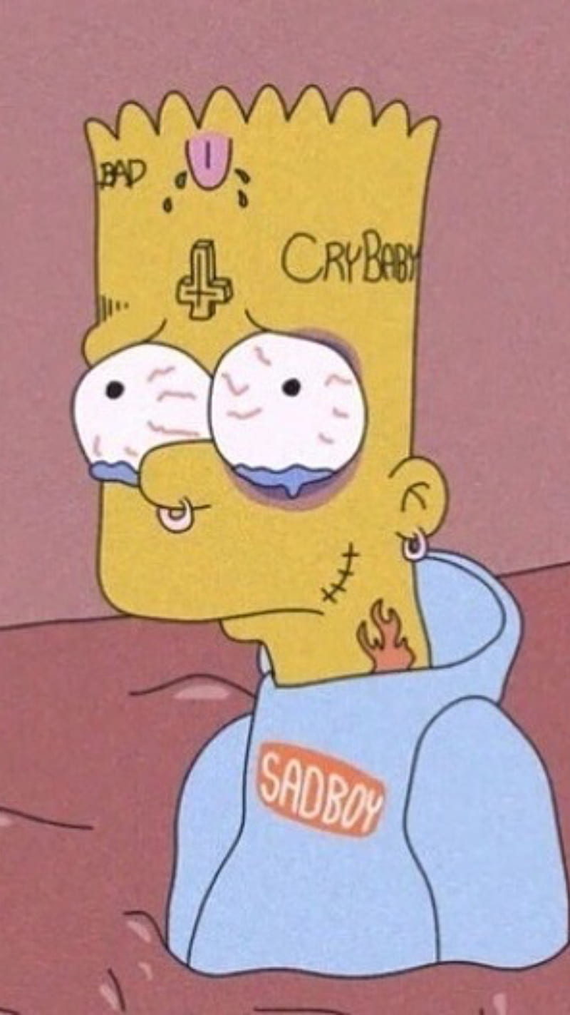 Download Bart Simpsons Sad Boy Wallpaper