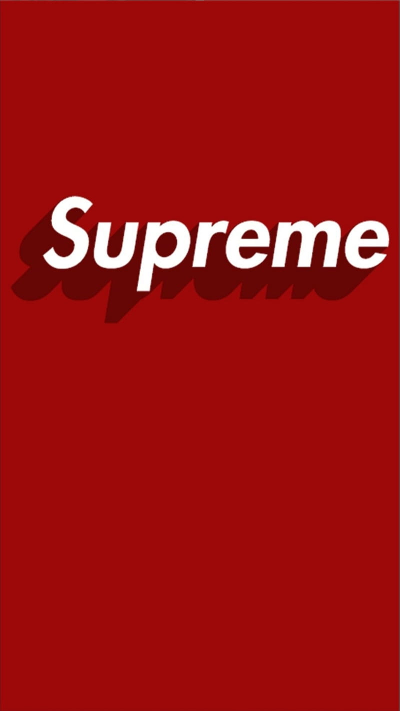 Red supreme, brand, designer, favorites, iphone, red, supreme