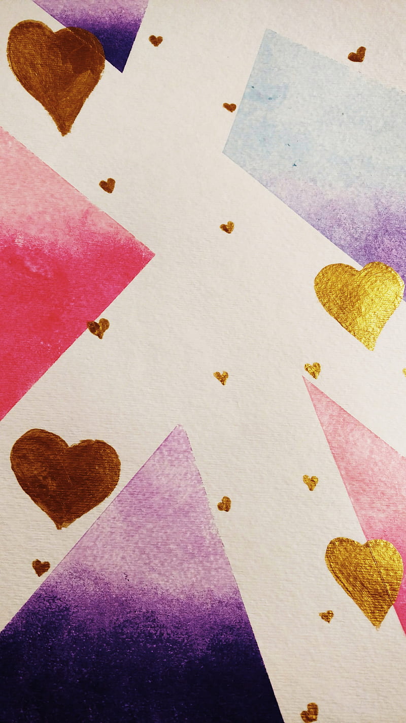 Hearts and Ombre, art, best background, classy, cute, cutest, heart, love,  modern, HD phone wallpaper | Peakpx