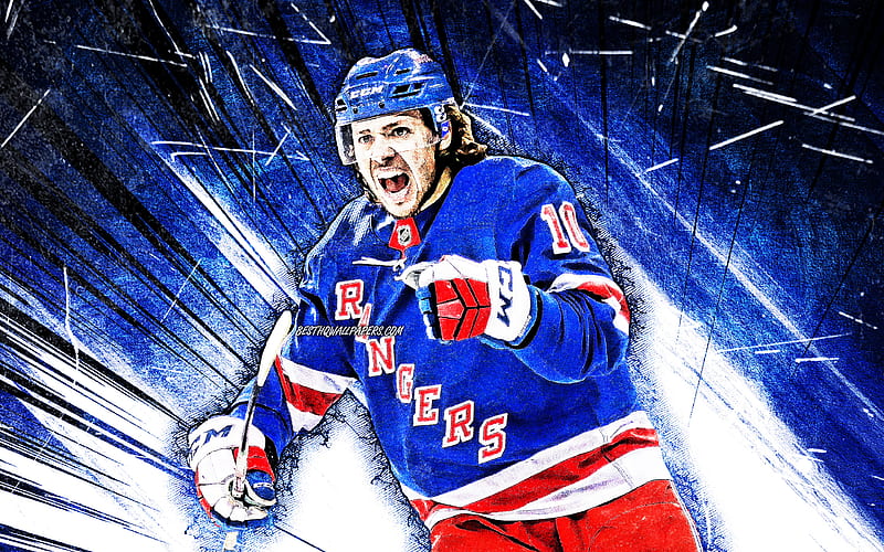  Artemi Panarin New York Rangers Poster Print, Hockey Player,  Real Player, ArtWork, Artemi Panarin Decor, Canvas Art, Posters for Wall  SIZE 24 x 32 Inches: Posters & Prints
