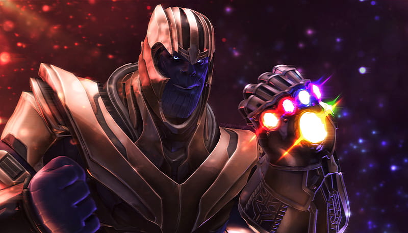 Thanos Destiny Still Arrived, thanos, digital-art, superheroes, supervillain, HD wallpaper
