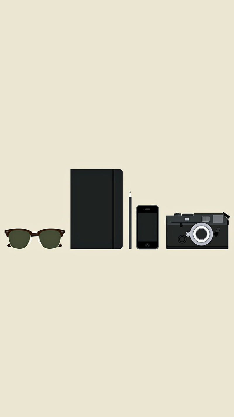 Supplies, camera, hipster, hipsters, iphone, sunglasses, supply, HD phone wallpaper