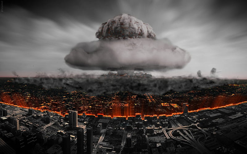 The End Of Days, world war 3, nuclear explosion, atomic explosion, armageddon, atomic bomb, HD wallpaper