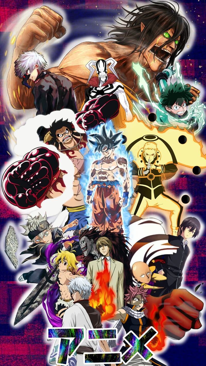 Anime, dragon ball z, naruto, one piece, nanatsu no taizai, boku no hero,  shingeki no kyojin, HD phone wallpaper | Peakpx