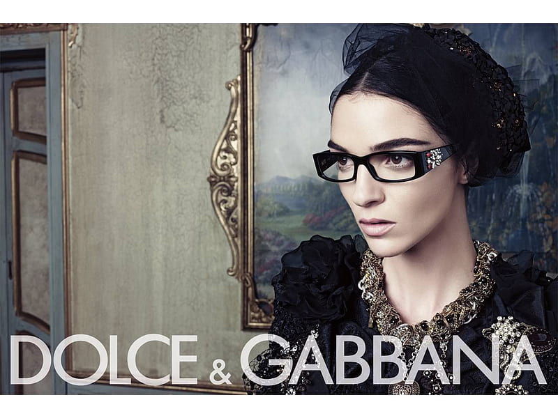 Dolce & Gabbana Eyewear S/S 09 02, ad campaign, steven klein, dolce and gabbana, fashion, mariacarla boscono, HD wallpaper