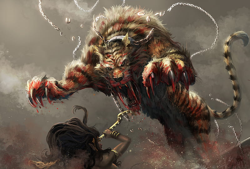 Saber Tooth Tiger Art