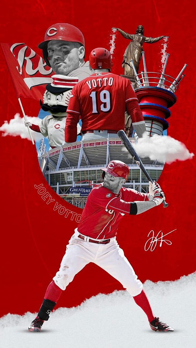 Cincinnati Reds, joey votto, mlb, baseball, HD phone wallpaper