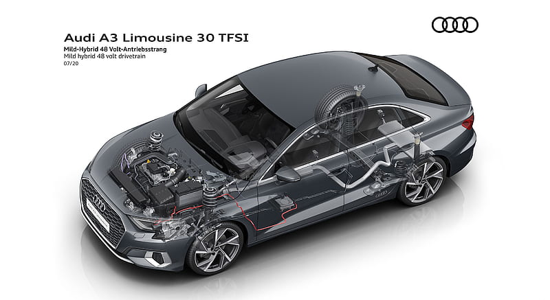 2021 Audi A3 Sedan - Mild hybrid 48 volt drivetrain , car, HD wallpaper