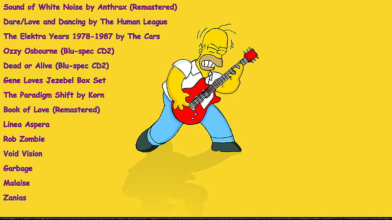 Homer Rocking Out, rock, christian, religious, wave, metal, love, heaven, dustrial, happiness, music, industrial, comedy, exercise partner, fun, peace, joy, homer simpson, goth, humor, cool, guitar, fitness partner, entertainment, funny, dance, motivational, HD wallpaper