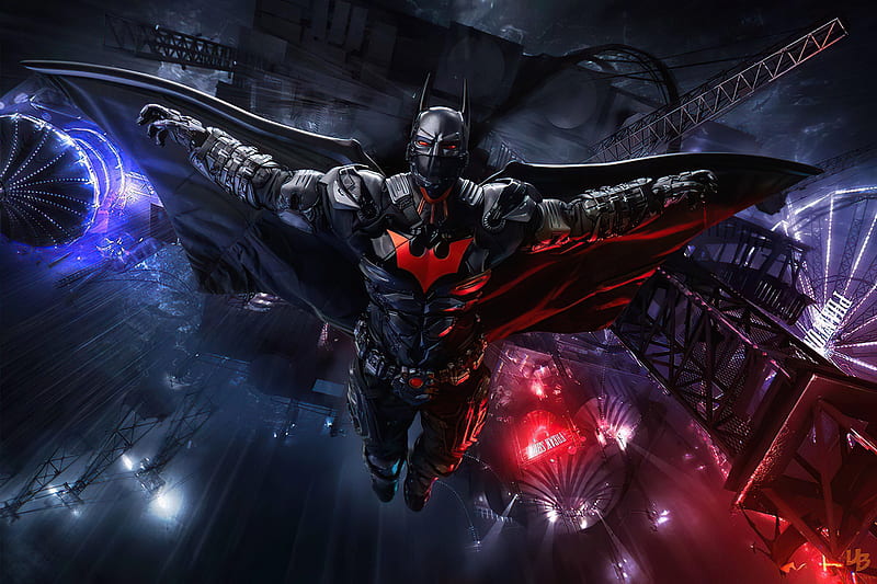 High Tech Batman Suit Open Wings , batman, superheroes, artist, artwork, digital-art, HD wallpaper