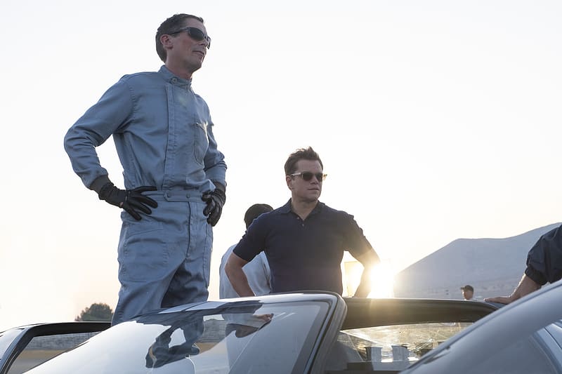 Matt Damon, Movie, Christian Bale, Ford V Ferrari, Le Mans 66, HD wallpaper