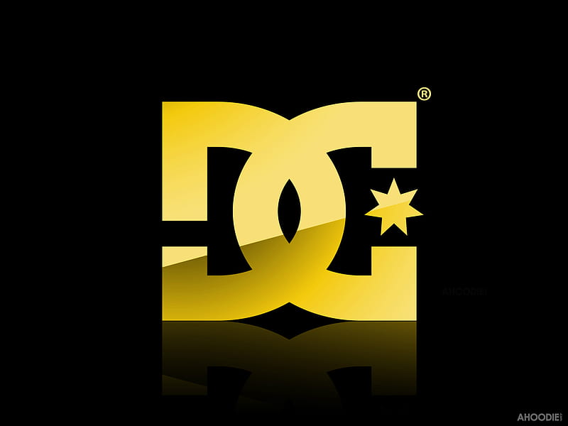 DC Shoes Gold , dc, logo, star, shoes, HD wallpaper
