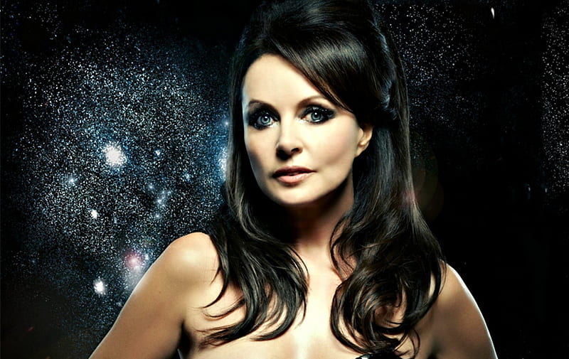 Sarah Brightman, artist, stars, black, woman, singer, HD wallpaper Sarah Brightman, artist, stars, black, woman, singer, HD wallpaper