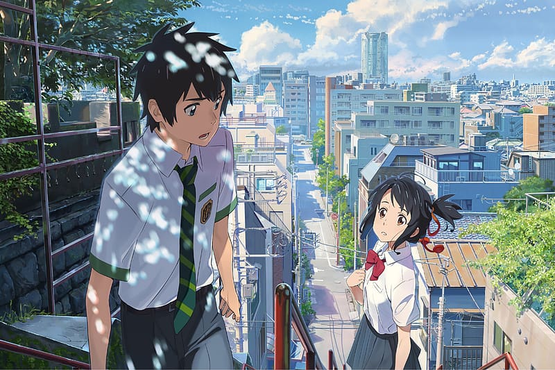 Anime, Your Name, Kimi No Na Wa, Mitsuha Miyamizu, Taki Tachibana, HD wallpaper