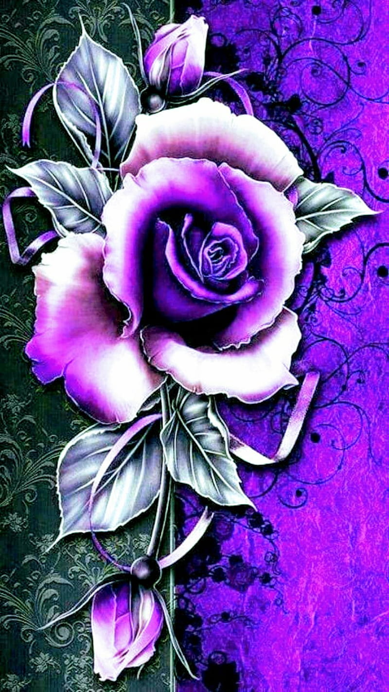 Rose purple, vintage, HD phone wallpaper | Peakpx