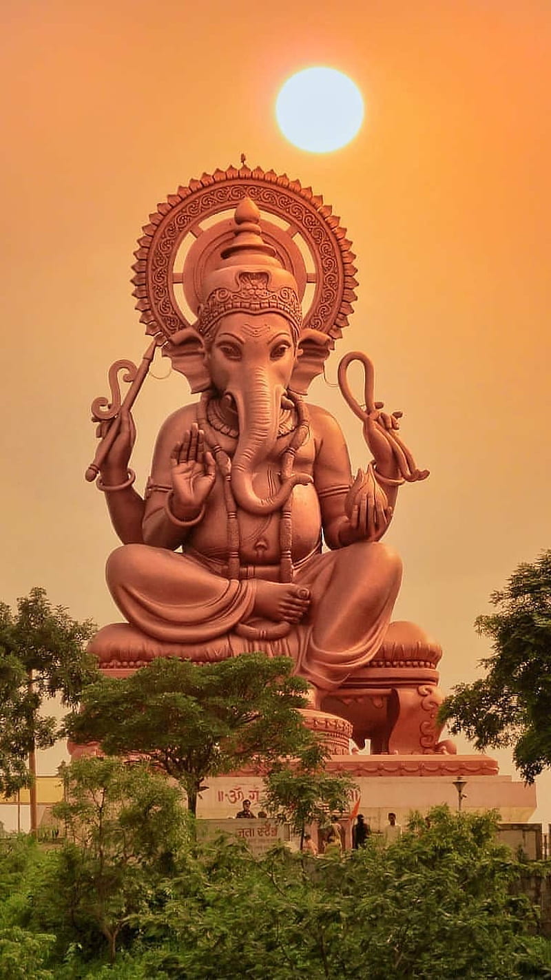 Lord Ganesha Idol , lord ganesha, hindu, bhakti, devotional, god, HD phone wallpaper