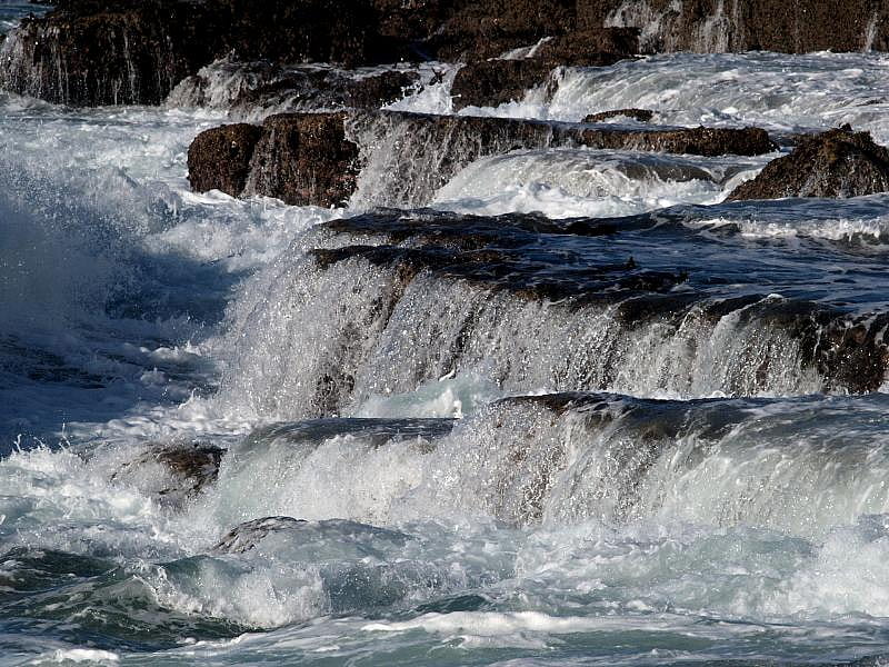 False Bay, on the Rocks, rapid, water, rock, falls, HD wallpaper