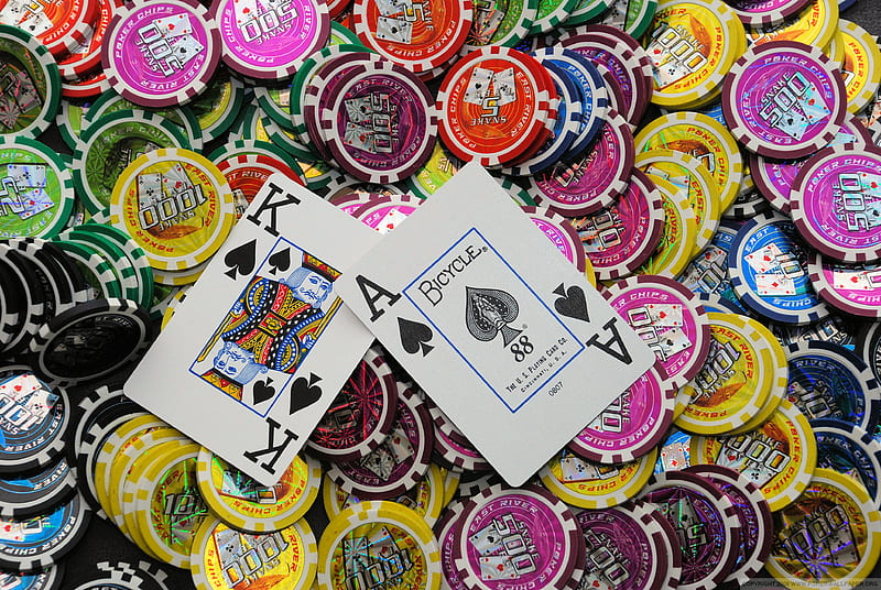 Poker Chips, gambling, colours, poker, HD wallpaper