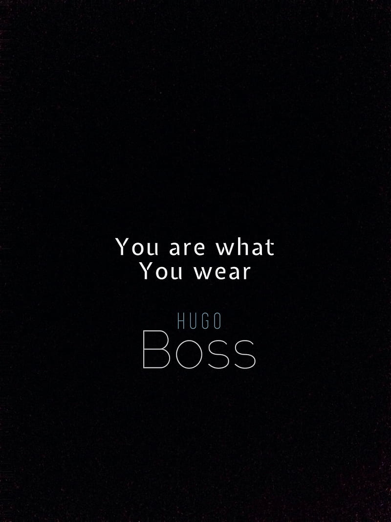 Black Hugo boss, motivation, quote, simple, HD phone wallpaper | Peakpx