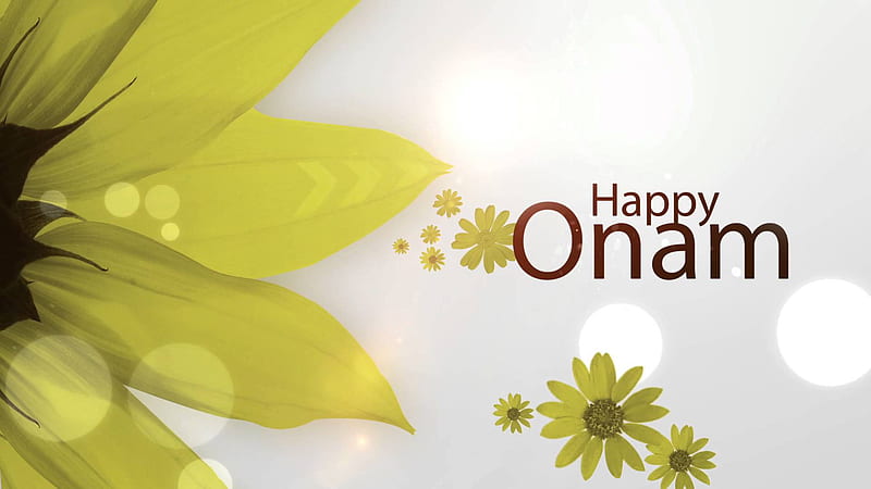 Happy Onam With Yellow Flowers Onam, HD wallpaper | Peakpx