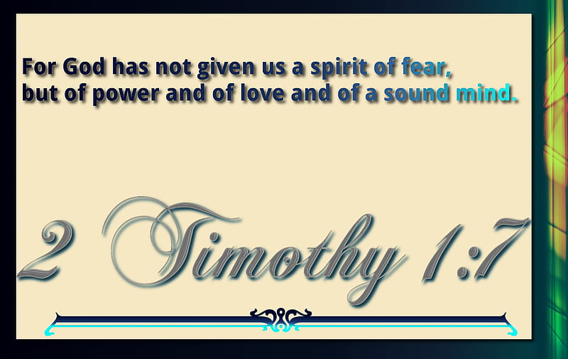 2 Timothy 1:7, bible verse, lord, 1900x1200, god, HD wallpaper