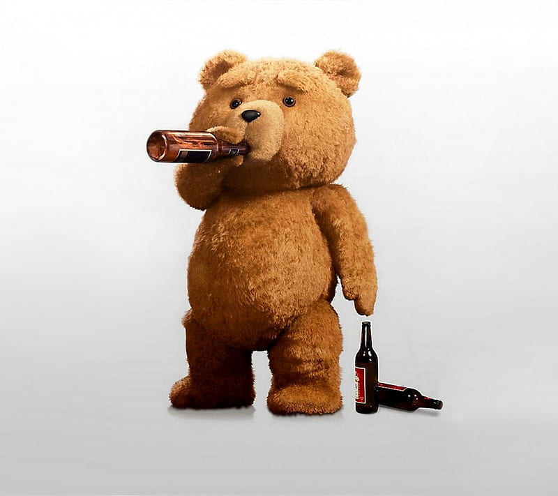 Ted, animal Black, fish, bear, Brown bear, animal, fantasy, love, art, food, ted bear, winter, snow, polar bear bear cub, grizzly, teddy bear, HD wallpaper