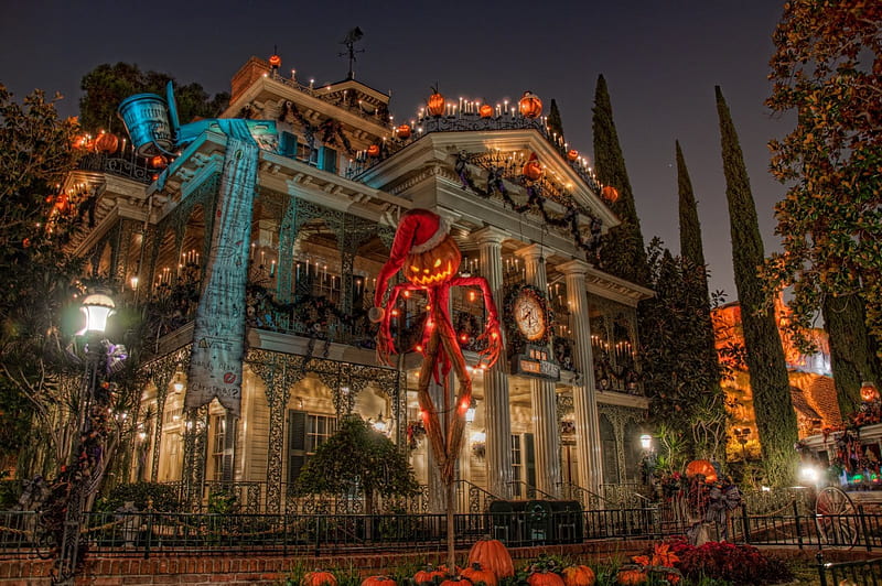 Disneyland Haunted Mansion, Halloween, Nightmare before Christmas, Disneyland, Haunted Mansion, HD wallpaper